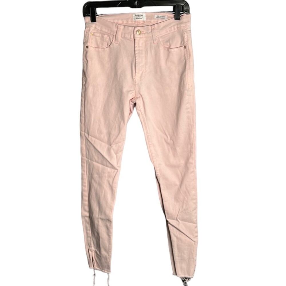 Kensie Ultimate High Rise Skinny Light Pink Jeans 2